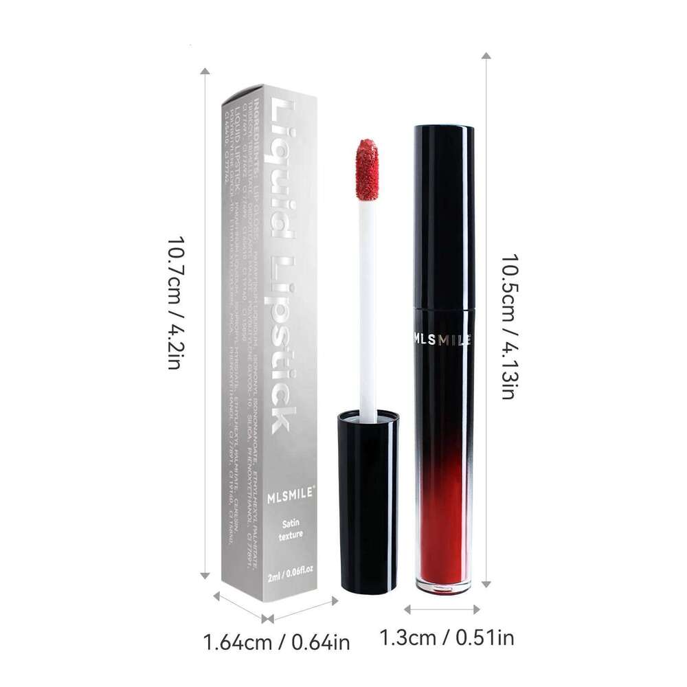Low Light Matte Lipstick, Highly Pigmented Quick Drying , Waterproof Lasting Liquid Gloss, Hydrating Lip Care H260302