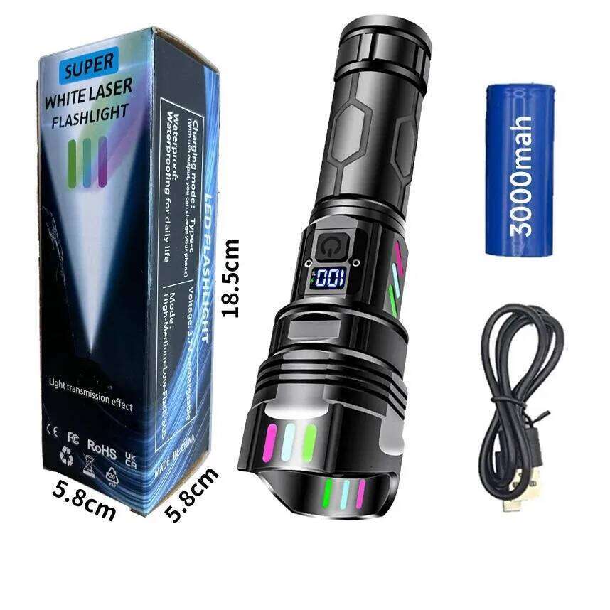 2026 New Ultra Powerful Torch 3 Core LED Mini Tactical 30000 High Power Led Flashlight Z260301