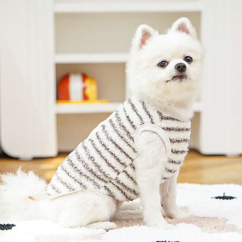 Famous brand Autumn Winter Flannel Warm Teacup Small Puppy Cat Teddy Clothes Dog Vest Pet Supplies Cross Border pupakaIK