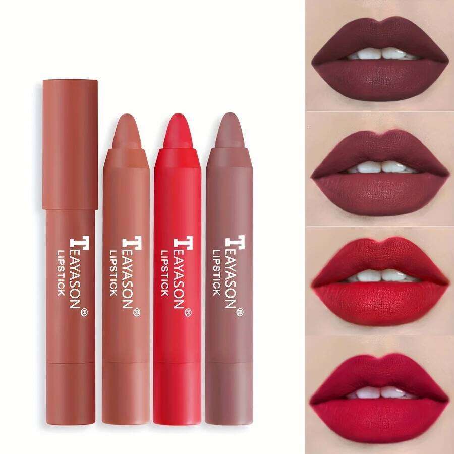 12 Colors Matte Misty Lipstick Set: Long-Lasting, Smudge-Proof, Sexy Velvet Lip Liners & Primer For Women's Makeup H260302