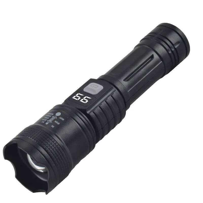 LED High-Brightness Flashlight for Home Emergency Telescopic Mini Zoomable, Long-Distance, Outdoor, Mountaineering, Rechargeable Z260301