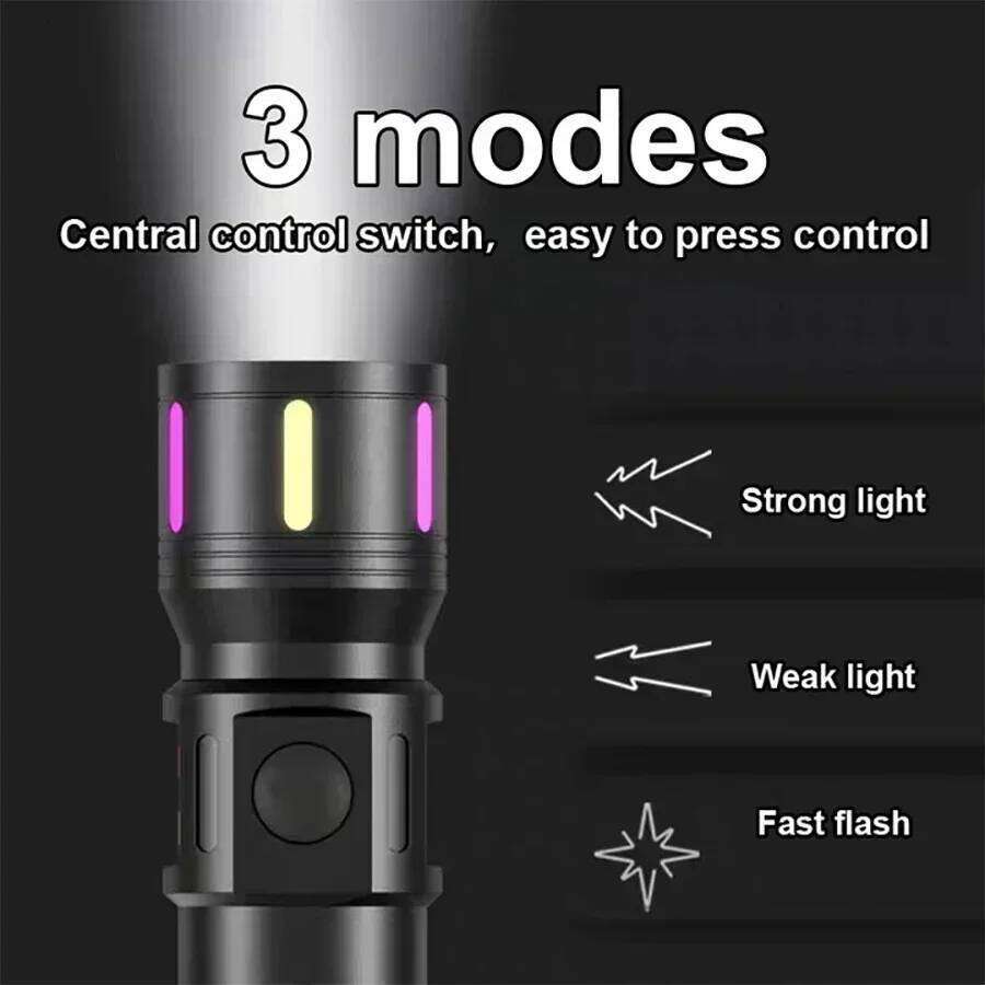 1000000LM LED Portable Rechargeable Flashlight Outdoor Tactical Torch Camping Waterproof Lantern Fishing Light Z260301