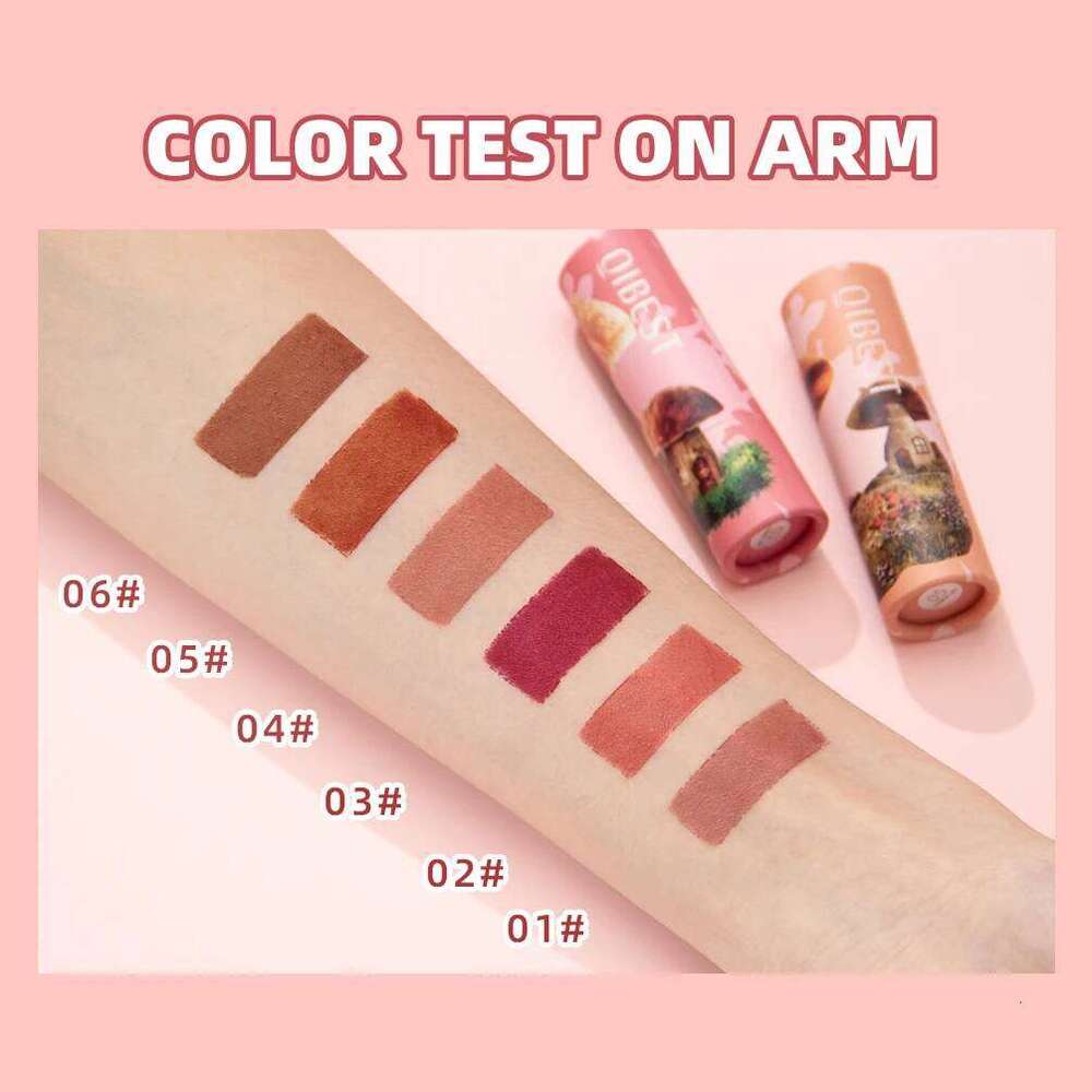 6 Colors Waterproof Nude Matte Long Lasting Lip Stick Not Fading Sexy Red Pink Velvet Lipsticks Makeup Cosmetic Batom H260302