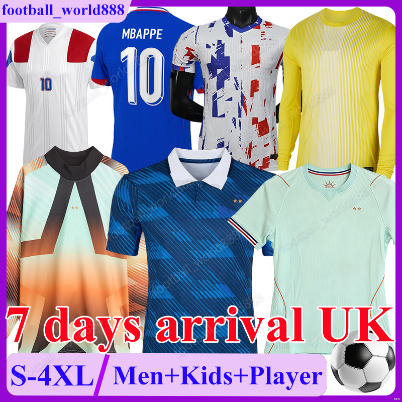 4XL maillot France 2026 World Cup Soccer Jerseys French MBAPPE OLISE 26 27 football shirts BARCOLA NKUNKU national football team MATETA EKITIKE Men Kids Kit Socks Set