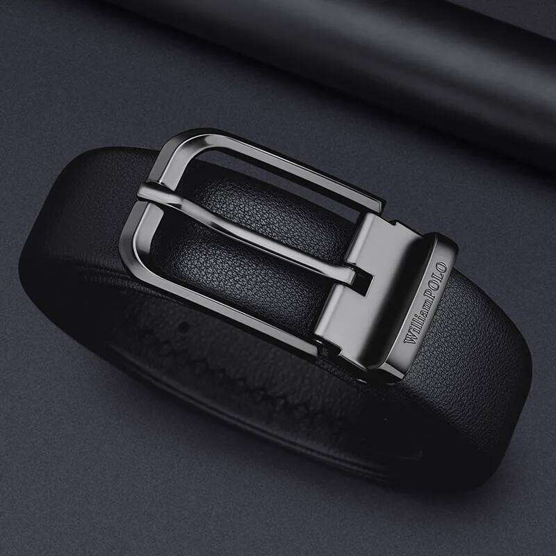 Business genuine leather fashionable needle buckle style men's belt, personalized high-end belt S260228