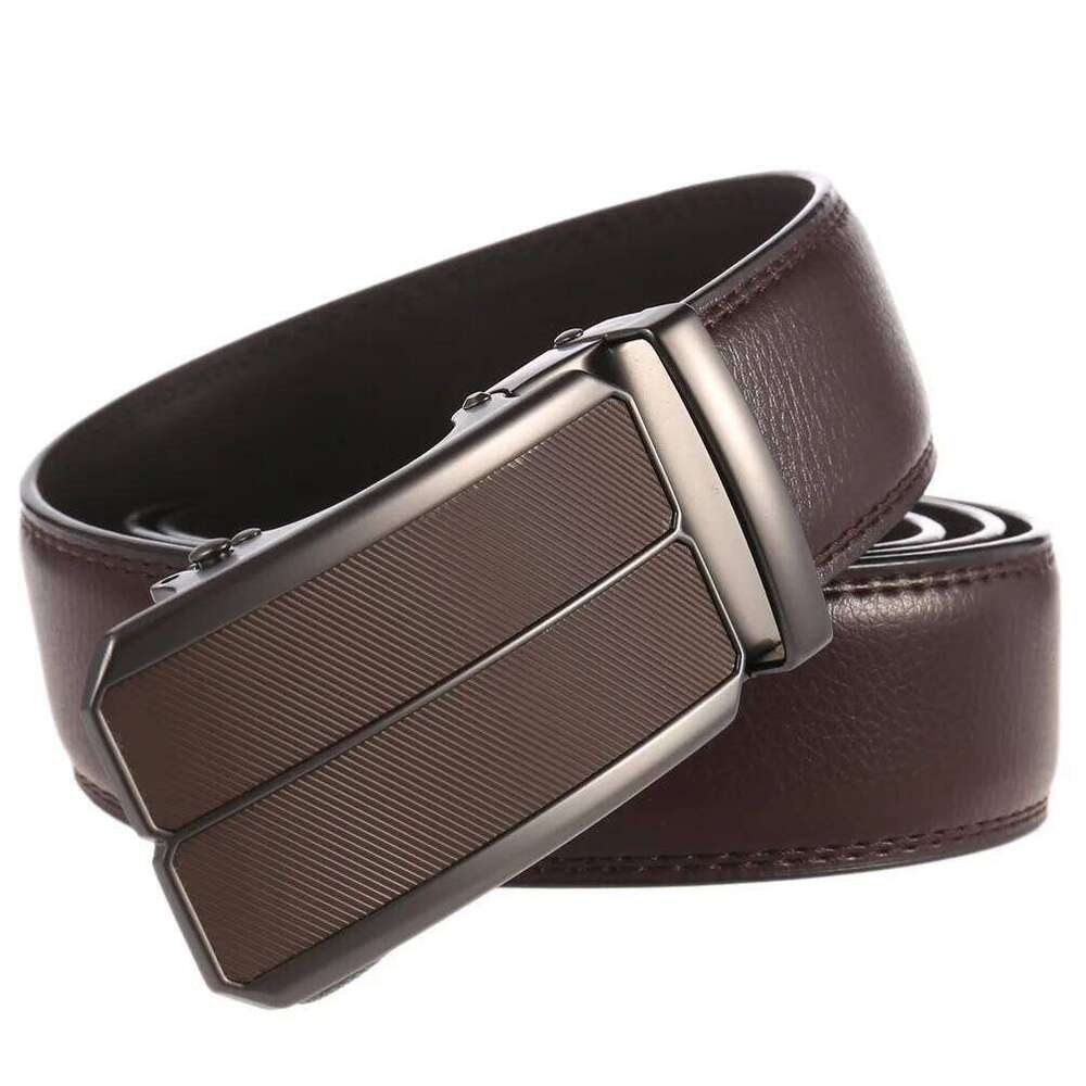 Designer Buckle Genuine Cow Leather Belts For Men Luxury Gift Formal Ceinture Homme Business Cowboy Waistband Trouser S260228