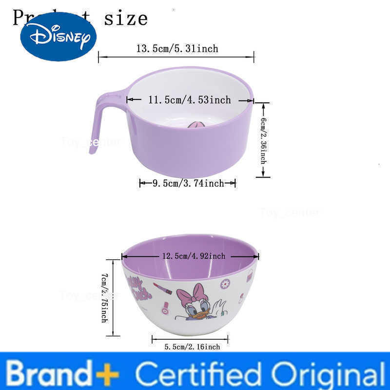 Disney 1pc Cartoon Daisy Duck purple melamine tableware Family dinner Birthday party Resistance to falling tableware H260302