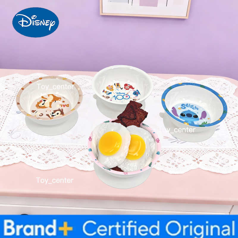 Disney 1pc cartoon Suction bowl Melamine tableware birthday party family dinner durable Suction bowl tableware H260302