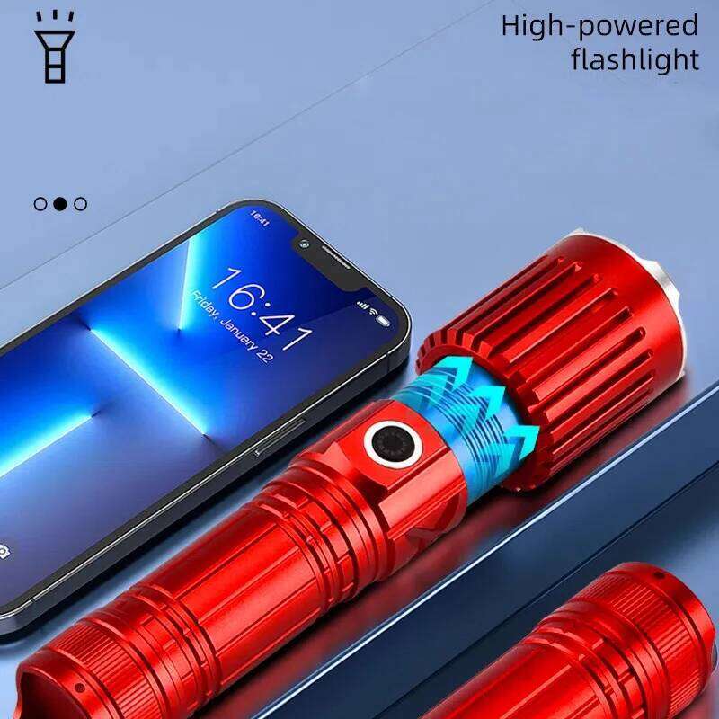 Super Powerful Flashlight LED Rechargeable Tactical Torch Strong Light Long-range Use 26650 Battery Outdoor For Fishing Camping Z260301