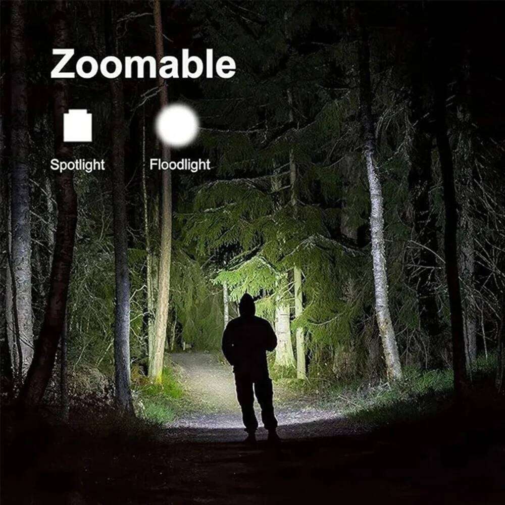High Power LED Flashlights Camping Torch 5 Modes Zoom Light Aluminum Alloys Waterproof Material External 3 AAA Battery Z260301