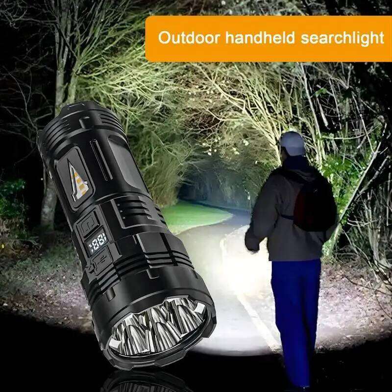 Powerful Flashlight 7 Lamp Beads Super Tactical With COB Side Light Camping Lantern USB Rechargeable Outdoor Torch Z260301