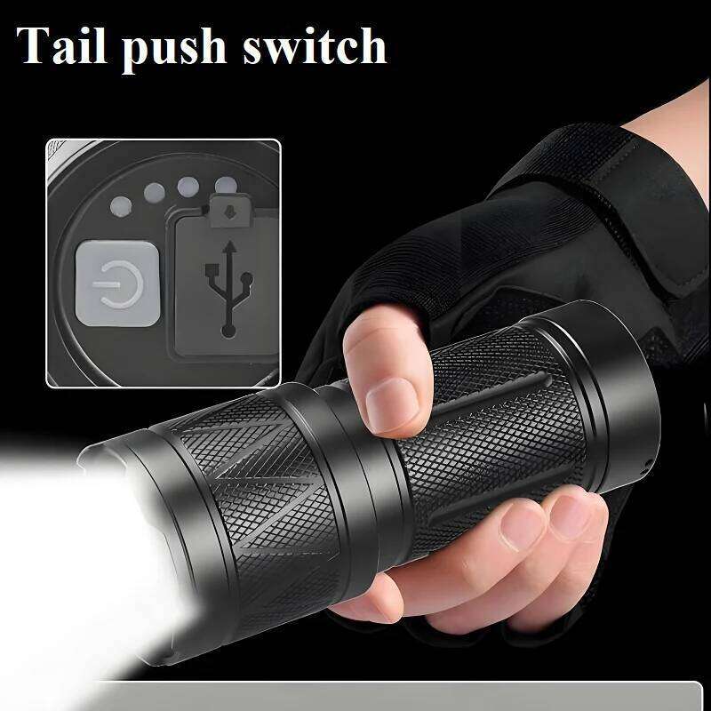 Aluminum Alloy High Power Flashlight 1900000LM Super Powerful Flashlights Waterproof Rechargeable Led Torch Outdoor Camping Z260301