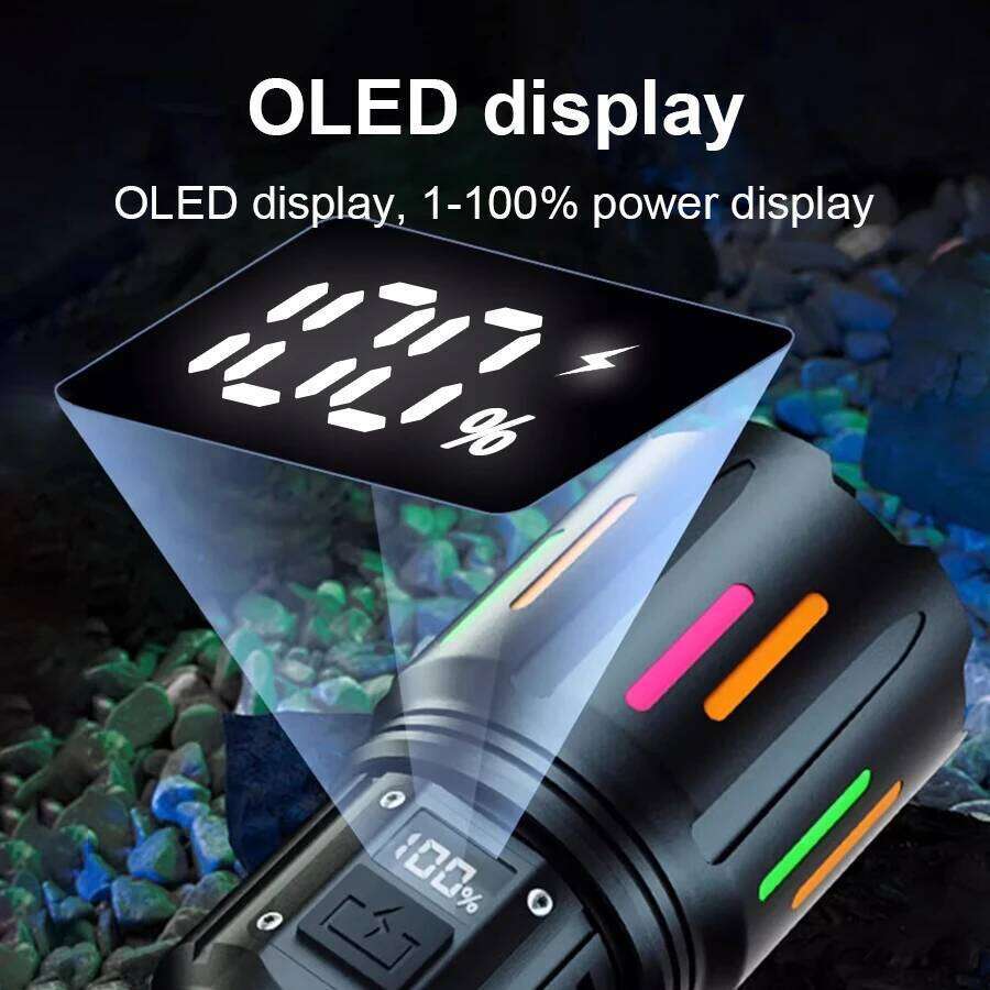 800000000LM Super Bright Flashlight Portable Rechargeable LED Lamp Zoom Tactical Lantern Waterproof Outdoor Lights For Fishing Z260301