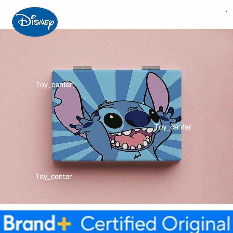 Disney Stitch series cartoon style small mirror double-sided folding portable carry Suitable for shopping and traveling H260302