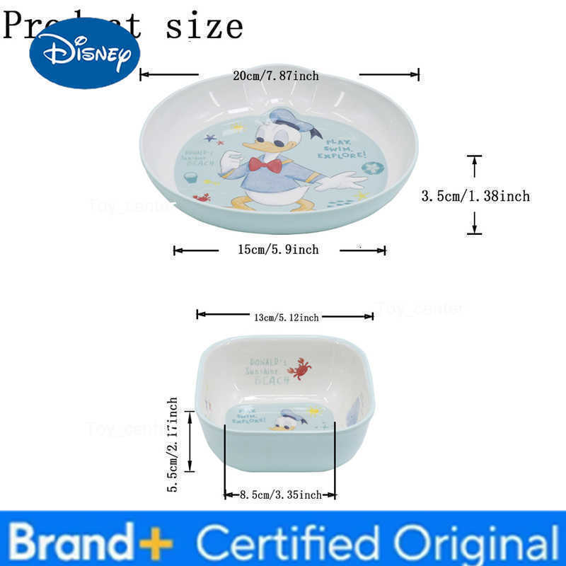 Disney 1pc cartoon Donald Duck melamine tableware Family dinner Birthday gift Beautiful durable lovely tableware Donald Duck H260302