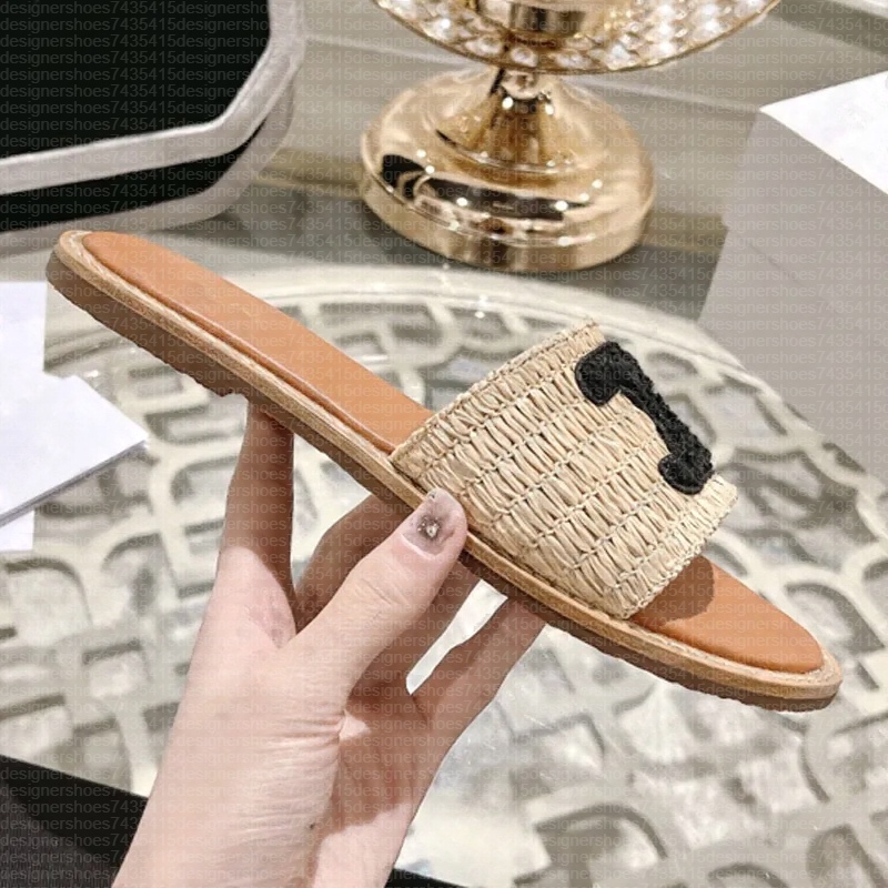 designer Slides luxury sandals Casual shoes Designer weave Sliders fashion outdoor Beach sandale Womens Shoe flat loafer Summer Mule 999