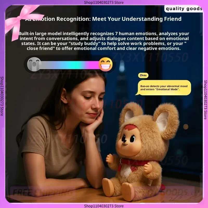Doll Educational Companion Chat Intelligent Soothing Emotional Dialogue Doll Toy Holiday Christmas GiftT260302