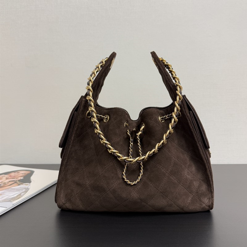 25bag Suede Hobo Bags Luxury Bags Designer Bags Chain Shoulder Bags Tote Bags Genuine Leather Bucket Bags Crossbody Bags Beach Bags Woolen Hip Hop Style Bags