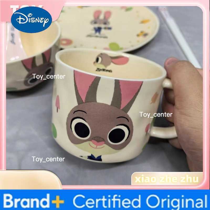 Disney New Zootopia Cartoon Ceramic Tableware Judy Cute Plate Nick Home Rice Bowl Couple Mug Birthday Surprise Gift H260302