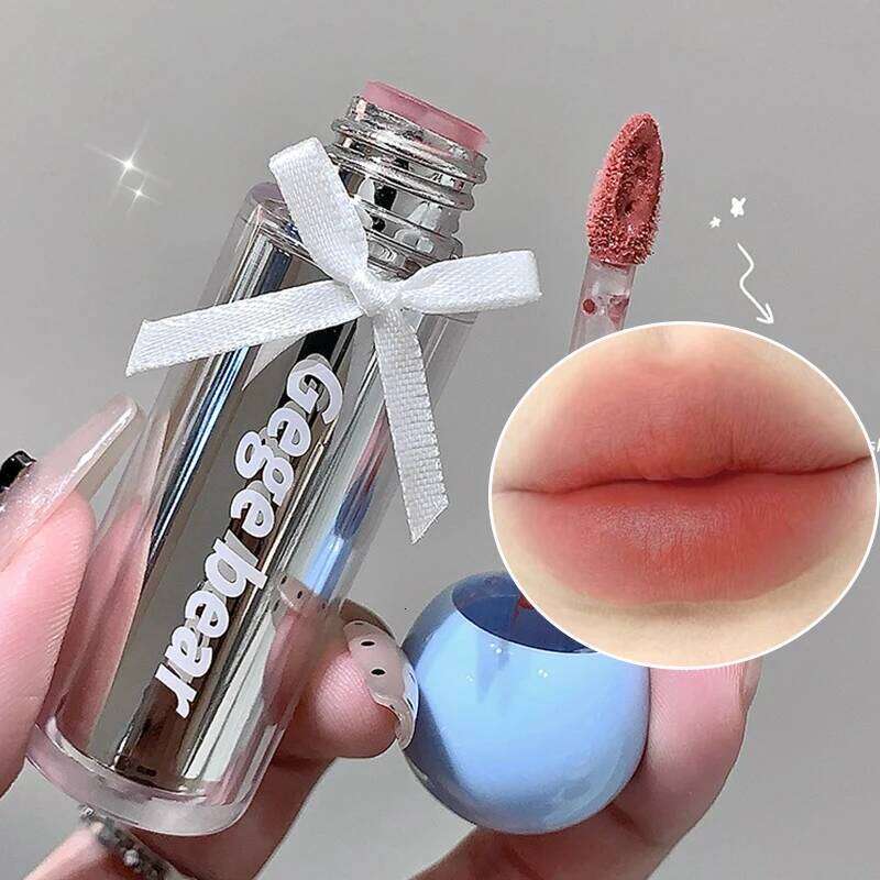 Gege bear Artistic Soft Mist Mousse Lip Glaze Velvet Matte Holding Makeup Not Easy to Sticky Cosmetics Lipstick H260302