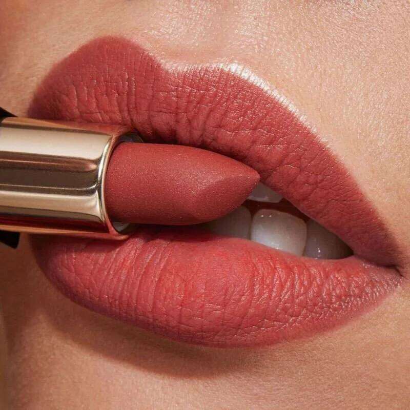 Lasting Matte Nude Lipstick 6 Colors Waterproof Velvet Pink Stick Pen Non-stick Cup Red Lip Glaze Sexy Lips Makeup Cosmetics H260302