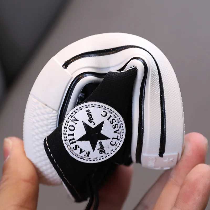 Kids' Mid-Top Canvas Sneakers | Soft Bottom Comfortable Casual Shoes | Non-slip Breathable Skate Shoes for Boys & GirlsT260302