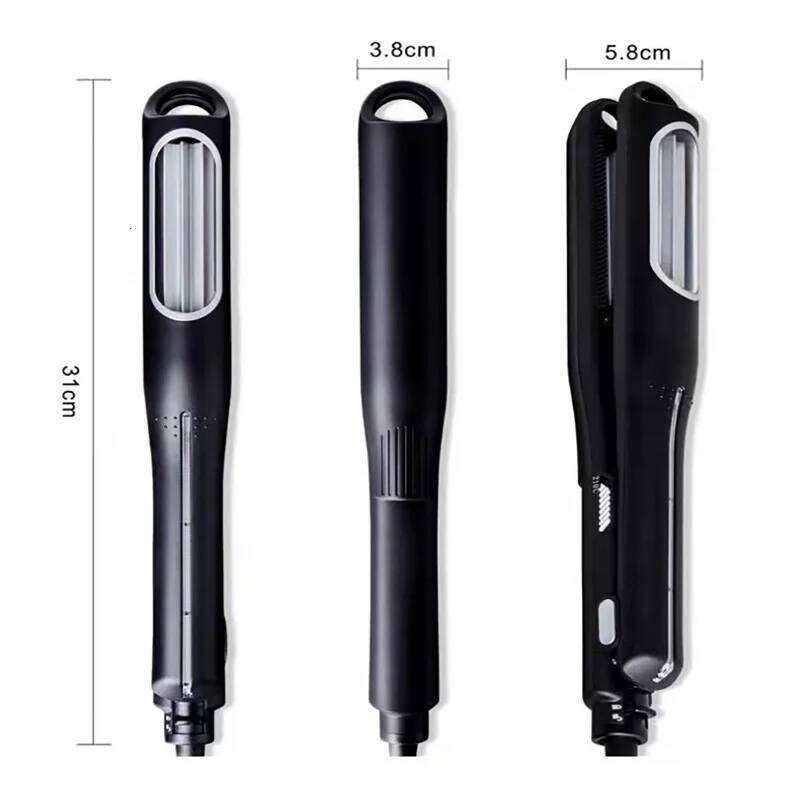 Heating Styling Tools Rotating Brush Clips Crimping Corrugated Crimper Flat Iron Curler Hair Wavy H260302 - view 6