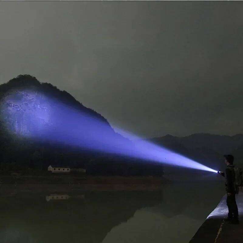 High Power White Laser Flashlight with Luminous Strips 3000 Meter Zoom Long-Rang Waterproof Outdoor Camping Handlamp Z260301