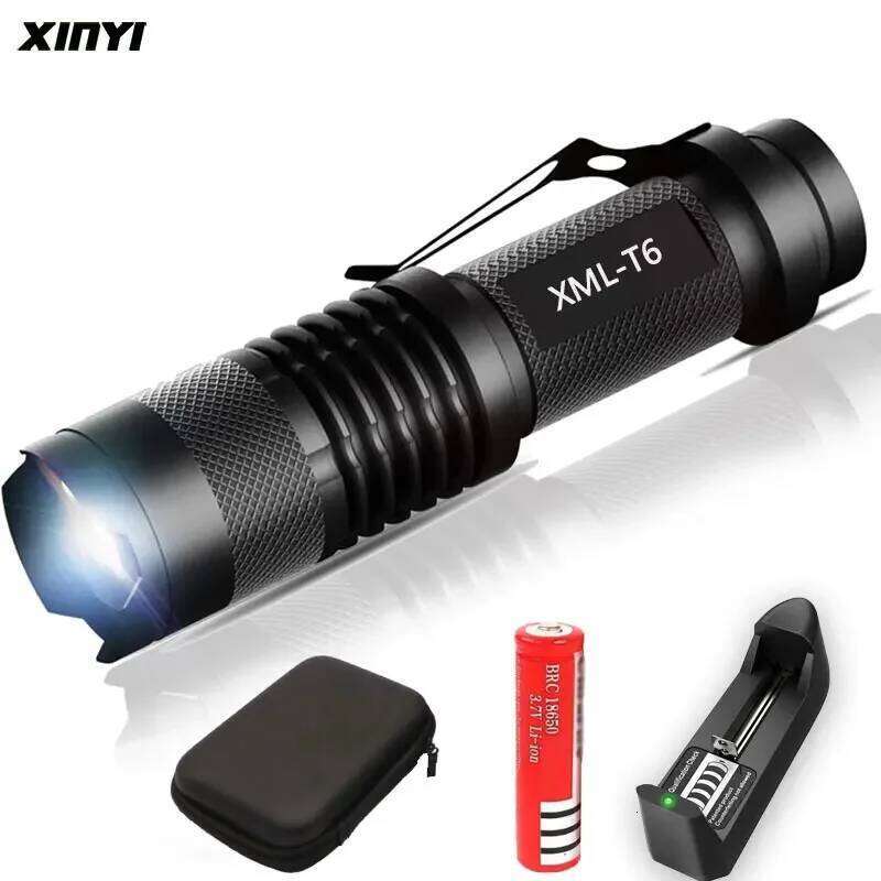 2000LM Mini Led flashlight Super Bright torch Q5/T6/L2 linterna led lanterna Zoomable fishing Camping Bicycle Light 14500/18650 Z260301