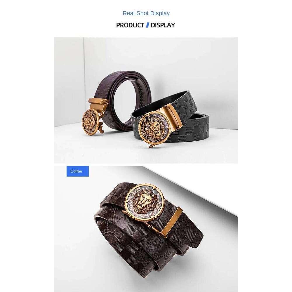 Men's genuine leather Country Western y2k Straps Fashion Designer Lined up brand Cowboy Harness Vintage Wide belt Brown S260228