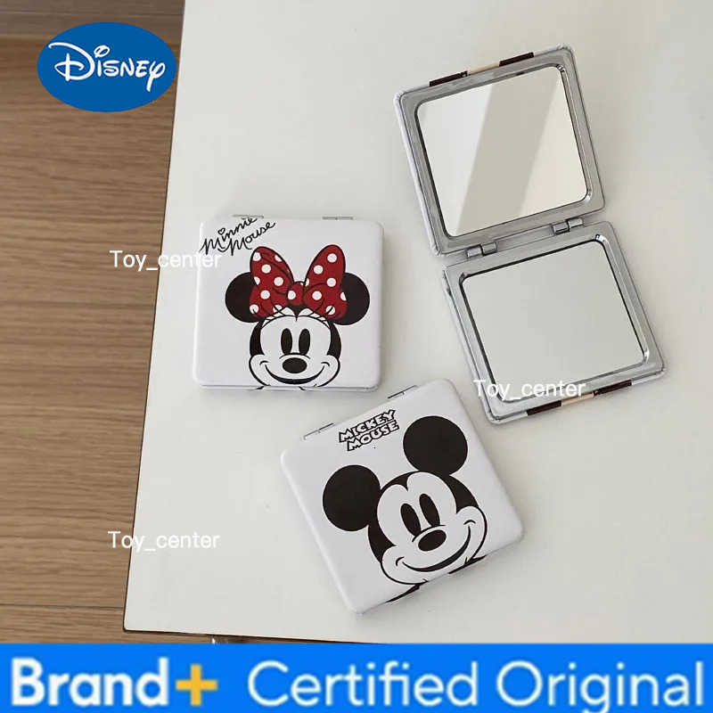 Disney Mickey Minnie Stitch Mini Compact Makeup Mirror Magnifying Pocket Portable Travel Cartoon Foldable Cosmetic Vanity Mirror H260302