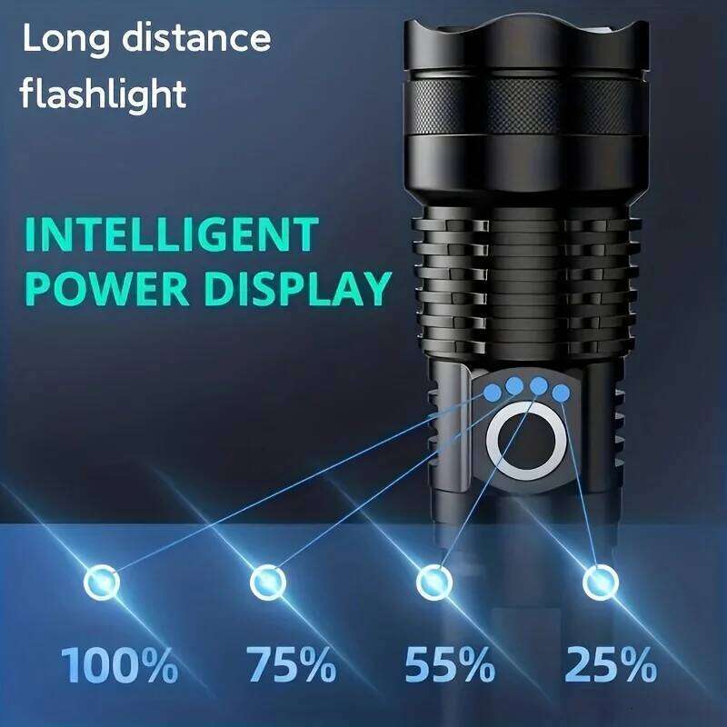High Power Flashlights Long Shot Zoom Super Bright USB Rechargeable Very Strong Led Flashlight For Camping Z260301
