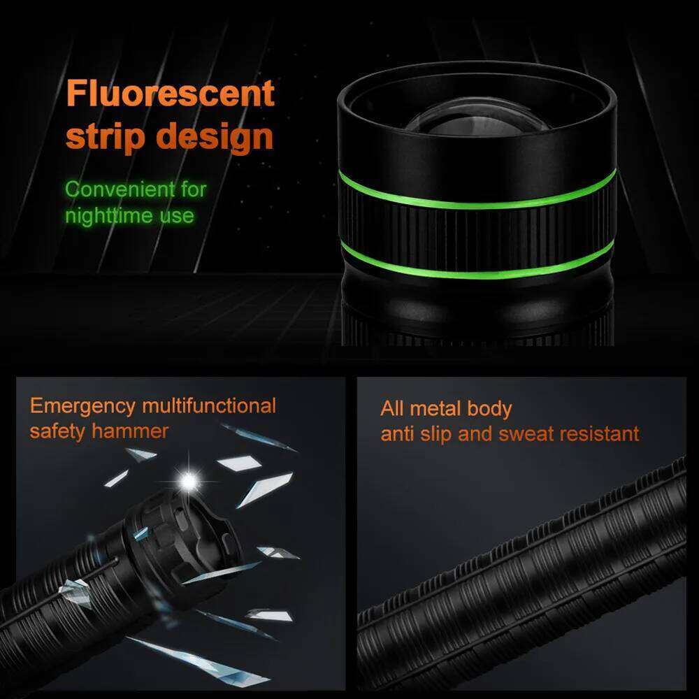 High Power Super Bright Spotlight Long Range LED Flashlight Tactical Torch Built-in 26800 For Hiking Camping Emergency Use Z260301