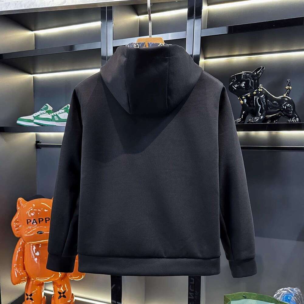 Light Luxury Autumn High-End Men's European-Style Casual Hooded Comfortable Jacket, Trendy New Fashion Versatile Item