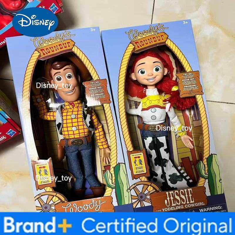 Disney 2025 In Stock New Toy Story 4 Talking Woody Jessie Action Figure Sing Soft Cute Anime Figure Decoration Birthday Model Toy Gift H260302