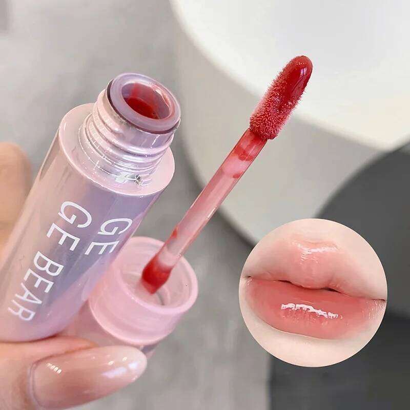 Water Sense Ice Translucent color Lip gloss Mirror light toot lips appear tender pure water to hold makeup lip glaze H260302