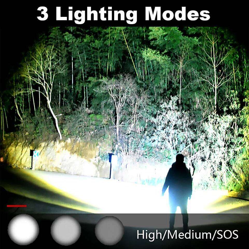 XHP70 LED Flashlight Tactical Torch USB Rechargeable Linterna Waterproof Lamp Ultra Bright Lantern Camping Z260301