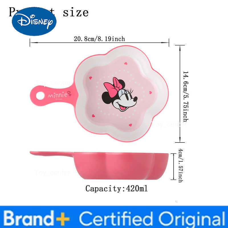 Disney 1pc Cartoon Minnie Mouse melamine tableware platebowlcupspoon Family dinner birthday party durable tableware H260302