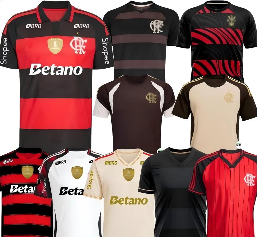 24 25 26 Flamengo soccer jerseys Retro 1981 Remake B.HENRIQUE L.ARAUJO JUNINHO 2024 2025 2026 MATHEUS G. Women Vest camisa Football Shirt Men Uniforms 666