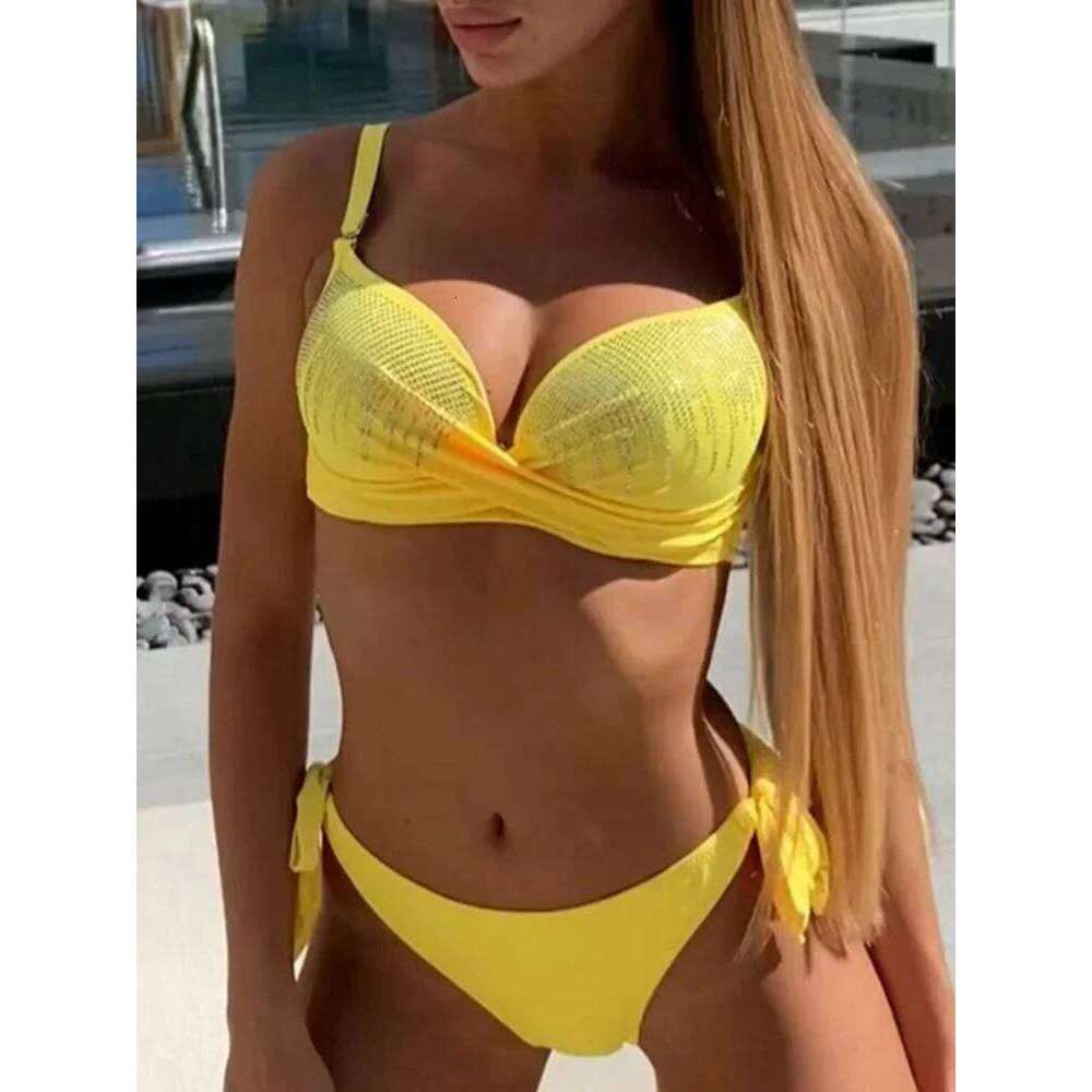 Shiny Sequins Diamond Bikinis Push Up Women Swimwear Female Swimsuit Two Pieces Bikini Set Bra Cup Bathing Suit Swim Lady Z260301