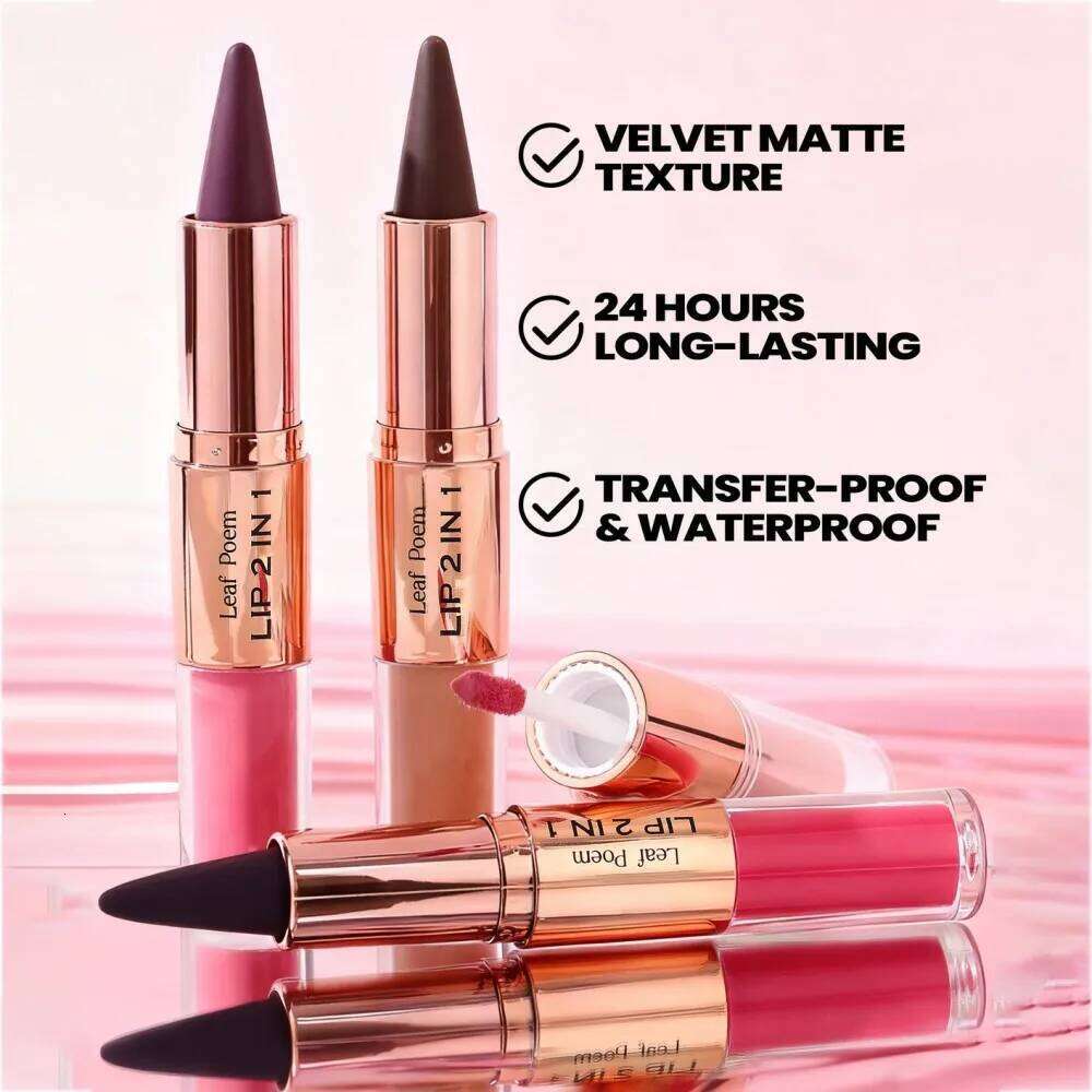 Christmas Beauty Cosmetics Ink Gloss Lipstick Brightening Oil Moisturizing Cream Large Lip Brush H260302