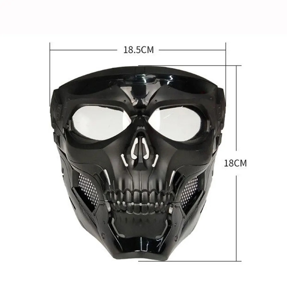 Skull Mask Motorcycle Mask Bicycle Riding Windproof Full Face Skeleton Protective Mask Colored Goggle Tactical Cycling Bike 260207 - view 7
