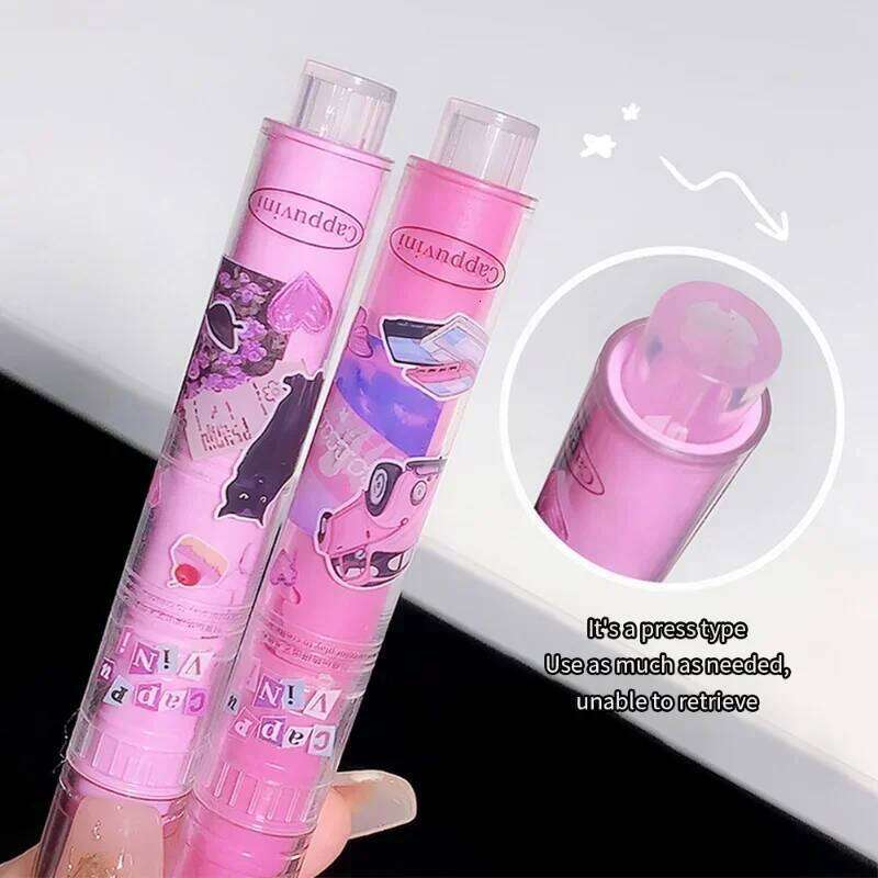 Jelly Mirror Makeup Love Shape Waterproof Non-stick Cup Solid Lip Gloss Clear Long Lasting Moisturizing Lipstick Pen H260302