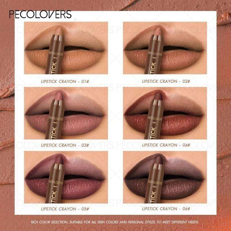 Brown Tube Liner, Multi-color Selection, Matte Lipstick, Depicting Contours, Full and Attractive Lips, Lip Cosmetics H260302