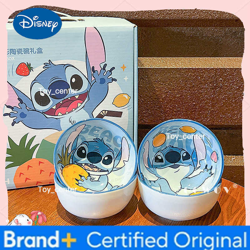 Disney New Shi Dizai Ceramic Bowl Household High-Value Tableware Children Cute Soup Rice Bowl High-Temperature Surrounding Gift H260302