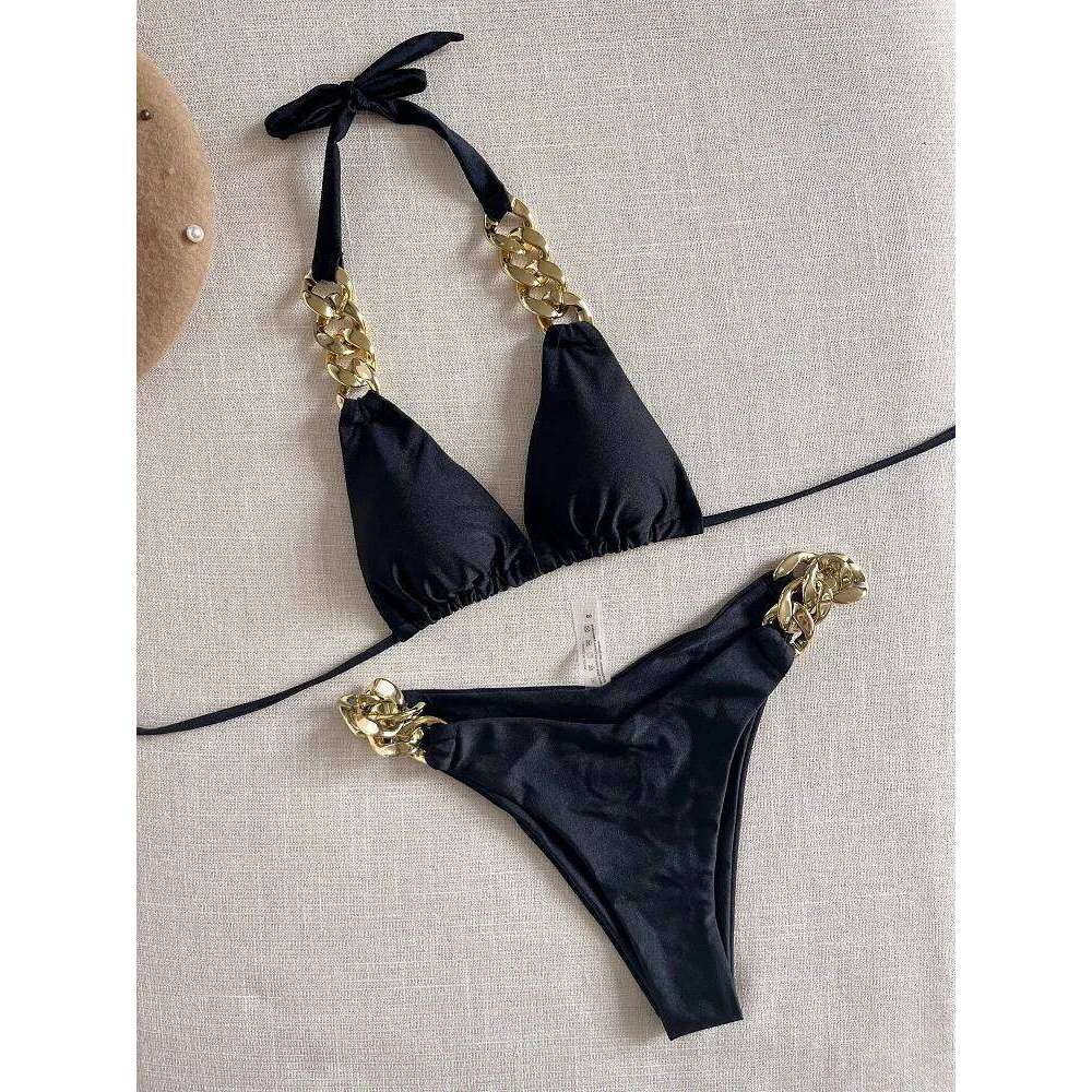 RUOTONGSEPT New Sexy 2023 Triangle Bathing Suit for Women Brazilian Bikini Set 2-piece Halter Swimwear Push Up Swimsuit Z260301