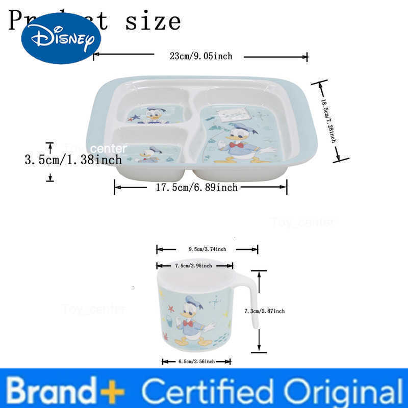 Disney 1pc cartoon Donald Duck melamine tableware Family dinner Birthday gift Beautiful durable lovely tableware Donald Duck H260302