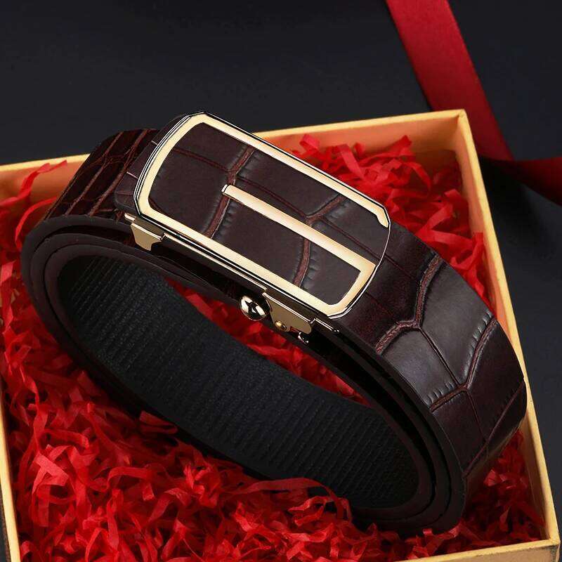 High Quality Men's Casual Leather Belt Fashion Authentic Business Luxury Brand Genuine Classic Exquisite Famous Ceinture Homme S260228