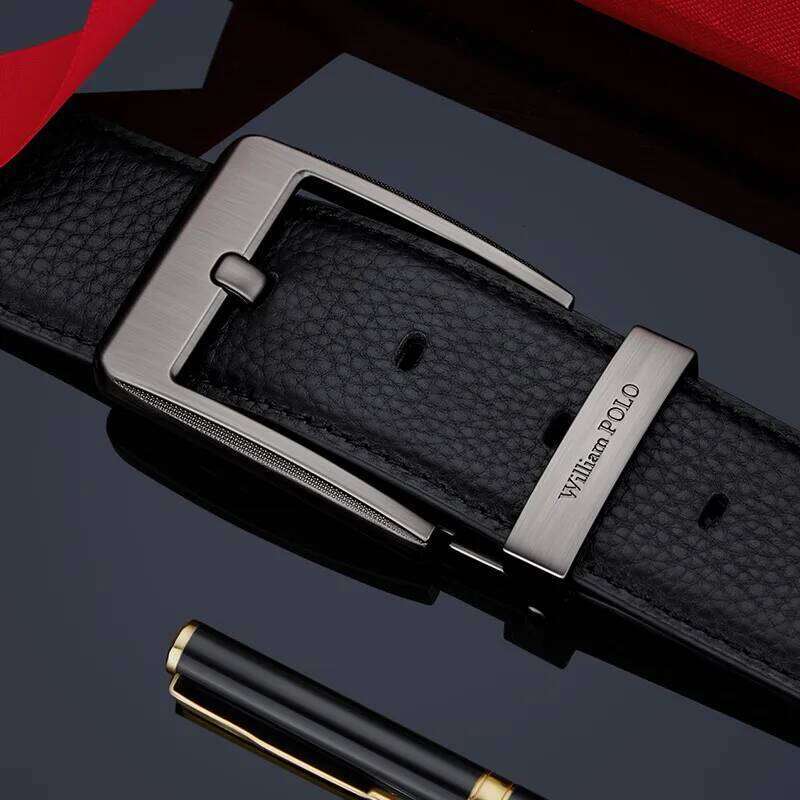 Genuine leather men's fashionable needle buckle belt, versatile and personalized belt S260228