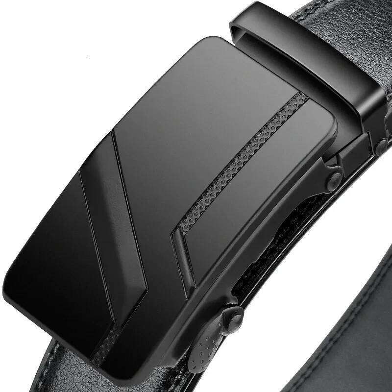 Fashionable Business Men's Authentic Luxury Brand Metal Buckle High Quality Leather Soft Belt Paired with Work Pa S260228